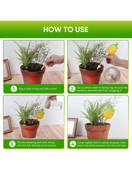 Esferas de Riego DDMY 270ML para Plantas - 3 Paquete Esferas de Riego DDMY 270ML para Plantas - 3 Paquete