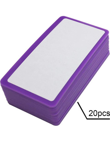 Soporte Protector de Plástico DOURAN 20Pcs 12x6cm para Uñas