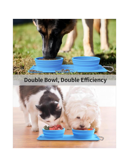 Cuenco Plegable 2-en-1 LPFLASAT para Perros y Gatos - Silicona Antideslizante Cuenco Plegable 2-en-1 LPFLASAT para Perros y Gatos - Silicona Antideslizante