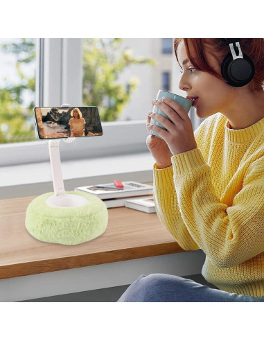 Soporte de Almohada para Teléfono CALIDAKA Ajustable 360 Verde