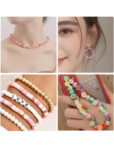 Kit de Fabricación de Pulseras de Arcilla LIS HEGENSA 6600+PCS
