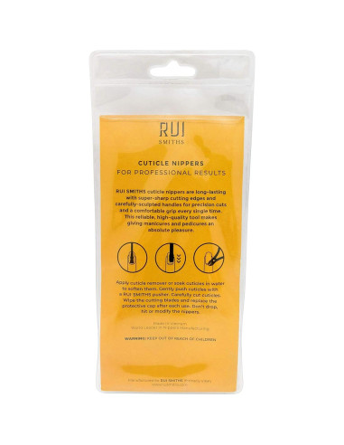 Cortaúñas de Cutícula Rui Smiths Doble Resorte 4mm Acero Inoxidable