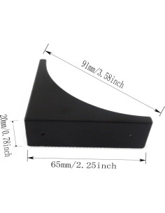 Protectores de Esquinas Paxar 4 Pcs Latón Negro 65mm 2