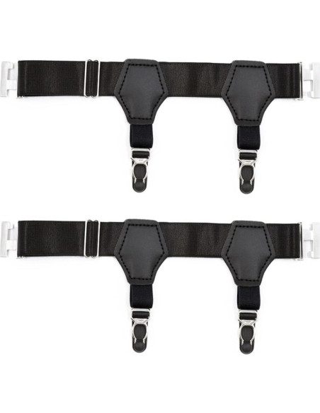 Soporte para Calcetines Ajustable Verdancy - 2 Piezas Negro Soporte para Calcetines Ajustable Verdancy - 2 Piezas Negro