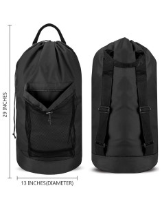 Bolsa de lavandería mochila Dalykate negra, nylon 73.66 cm 2