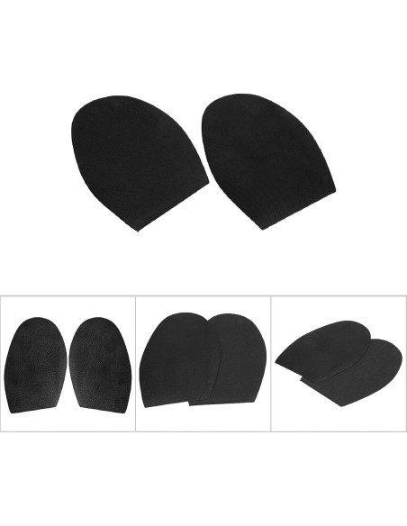 Par de Suelas Antideslizantes de Goma Resistente al Desgaste - Negro Par de Suelas Antideslizantes de Goma Resistente al Desgaste - Negro
