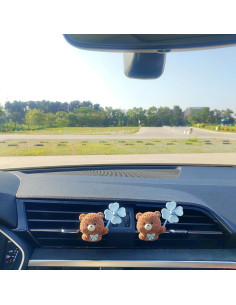 Clips Ambientador Auto 3D Motaney - Osos con Difusor 2