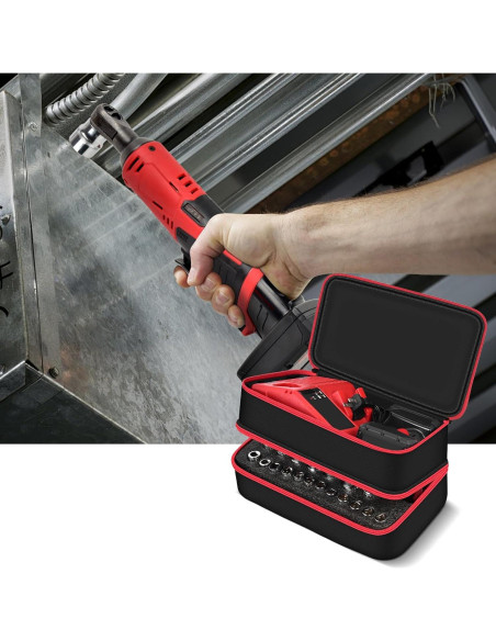 Bolsa de herramientas Milwaukee M12 3/8" subcompacta negra Bolsa de herramientas Milwaukee M12 3/8" subcompacta negra