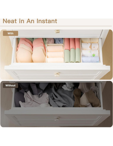 Organizador de Cajones Criusia Beige - Paquete de 14 Piezas