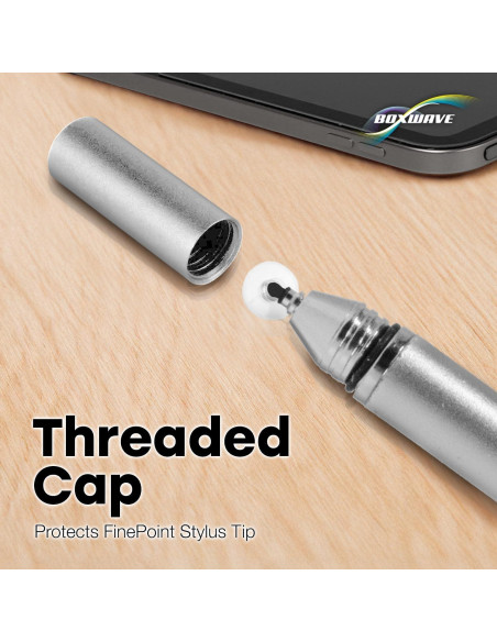 Bolígrafo Stylus BoxWave Capacitivo FineTouch Plata 28g Bolígrafo Stylus BoxWave Capacitivo FineTouch Plata 28g