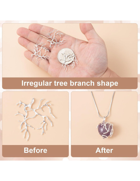 Plantillas de Joyería HINZIC 4 Pcs en Oro y Plata para DIY Plantillas de Joyería HINZIC 4 Pcs en Oro y Plata para DIY