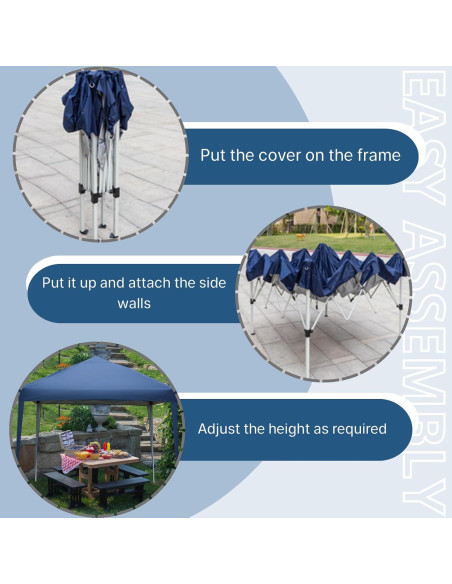 Carpa Plegable Outvita 3x3m Impermeable para Eventos Carpa Plegable Outvita 3x3m Impermeable para Eventos