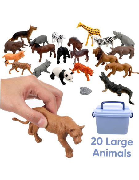 Set de 58 Figuras de Animales del Bosque JOINPAYA - Plástico Realista Set de 58 Figuras de Animales del Bosque JOINPAYA - Plástico Realista