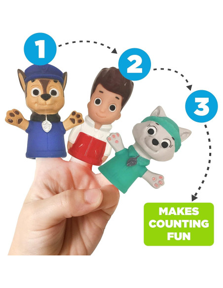 Títeres de dedo Paw Patrol Ginsey - 7 personajes educativos Títeres de dedo Paw Patrol Ginsey - 7 personajes educativos