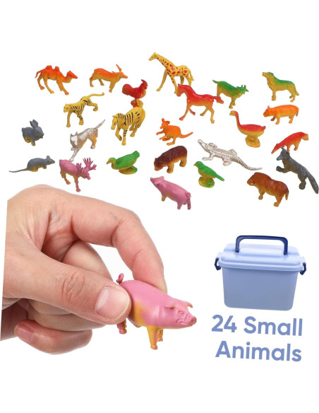 Set de 58 Figuras de Animales del Bosque JOINPAYA - Plástico Realista Set de 58 Figuras de Animales del Bosque JOINPAYA - Plástico Realista