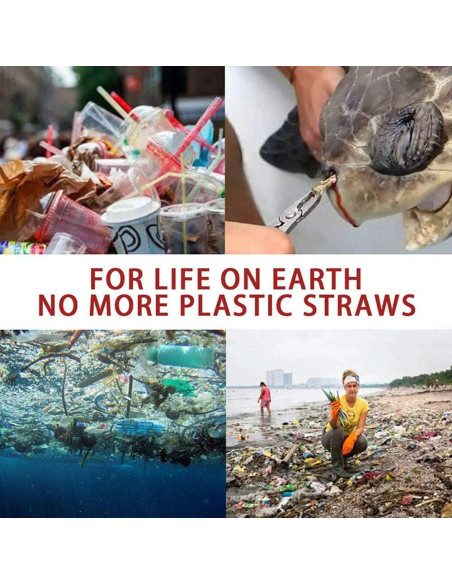 Popote Plegable Reutilizable Angzhili de Acero Inoxidable Negro Popote Plegable Reutilizable Angzhili de Acero Inoxidable Negro