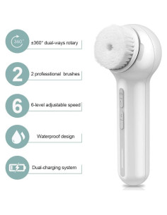 Cepillo Facial Eléctrico TOUCHBeauty TB-1766A 3 Cabezas 6 Velocidades 2