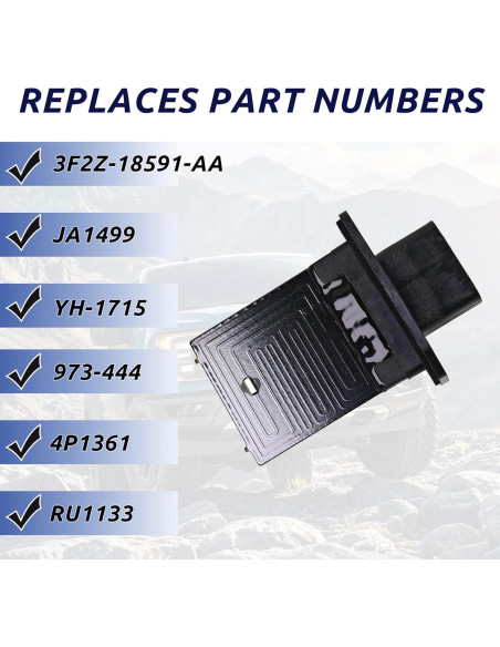 Resistor de Soplador HVAC TVM TRAVERMAN 12V Compatible Ford Resistor de Soplador HVAC TVM TRAVERMAN 12V Compatible Ford