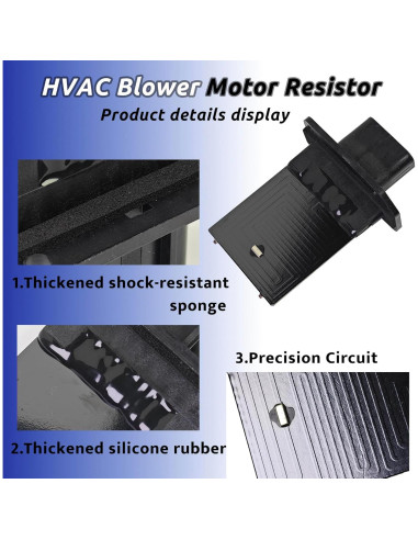 Resistor de Soplador HVAC TVM TRAVERMAN 12V Compatible Ford