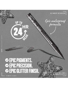 Delineador Líquido Metálico NYX Epic Ink Glitz 06 Brillo Grafito 2