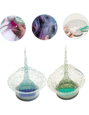 Kit de Tinte de Cabello VICASKY - 2 Cepillos y 2 Tazones