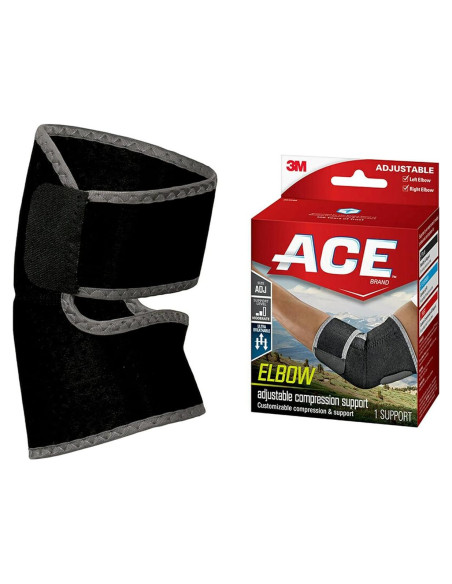 Soporte de Codo de Compresión Ajustable ACE - Talla Única Soporte de Codo de Compresión Ajustable ACE - Talla Única
