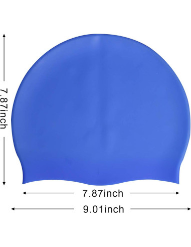 Gorros de Natación de Silicona DECYOOL - 4 Piezas con Clip y Tapones