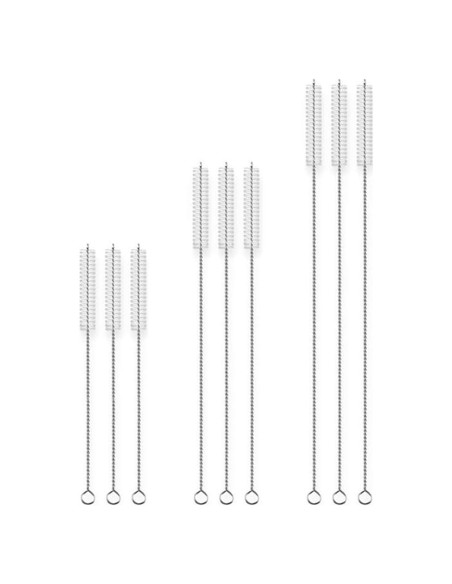 Kit de 9 Cepillos Limpiadores de Pajitas WELANGBN Reutilizables Kit de 9 Cepillos Limpiadores de Pajitas WELANGBN Reutilizables