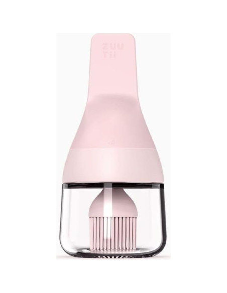 Dispensador de Aceite Zuutii 130ml con Brocha de Silicona Rosa Dispensador de Aceite Zuutii 130ml con Brocha de Silicona Rosa