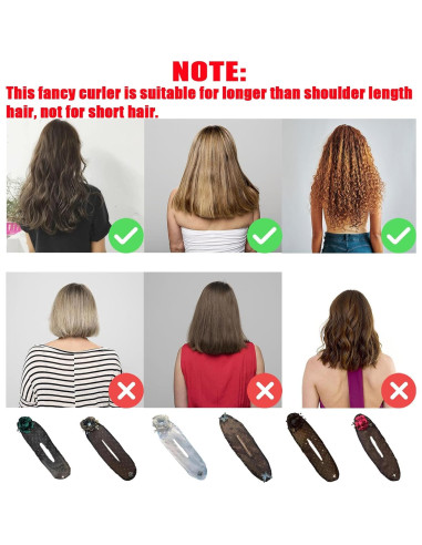 Set de Clips para Cabello Rugwun - Moños Bordados a Mano 2 Pcs