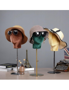 Soporte de Cabeza de Maniquí CHADWICK para Pelucas y Sombreros 18-23 Pulgadas 2