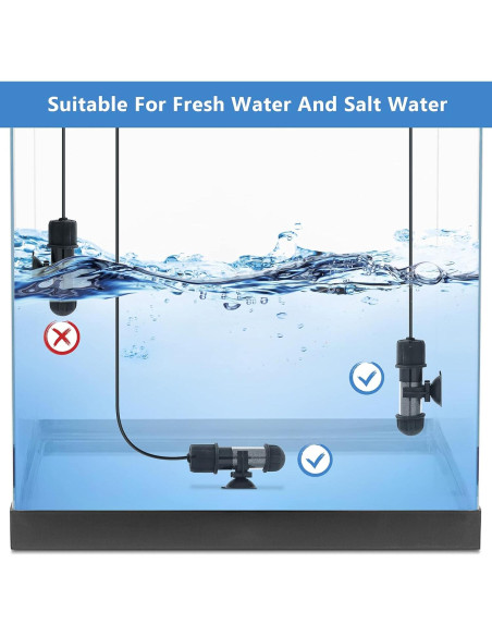 Calentador de Acuario Hygger 10W Sumergible con Pantalla LED Calentador de Acuario Hygger 10W Sumergible con Pantalla LED