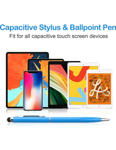 Bolígrafos Stylus 2 en 1 EVERRUSH, Paquete de 10, Alta Precisión
