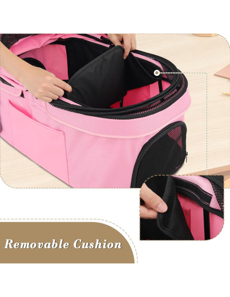 Carrito para Mascotas Athena Rosa Plegable 20.4 kg Carrito para Mascotas Athena Rosa Plegable 20.4 kg