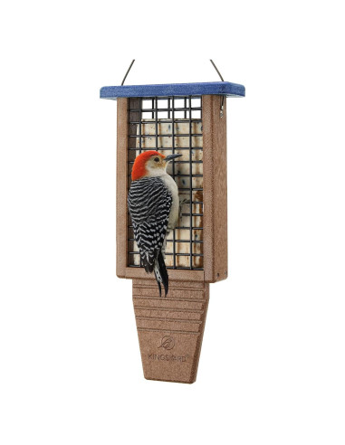 Comedero para Aves de Sebo Kingsyard Azul 20.32x40.64cm