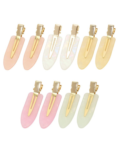 Clips para Cabello Sin Arrugas Mini Skater 10 Pcs 6.1 cm