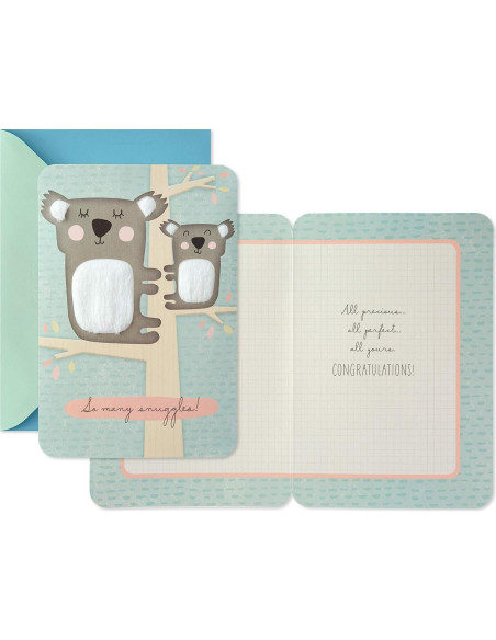 Tarjeta de Baby Shower Hallmark Koalas Bienvenido Bebé 14.6x21.1cm Tarjeta de Baby Shower Hallmark Koalas Bienvenido Bebé 14.6x21.1cm