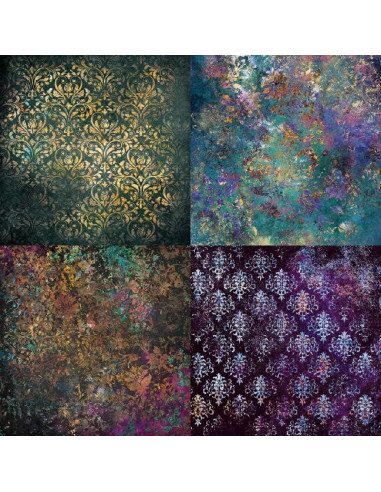 Papel de Scrapbook Vintage iKammo 15.2cm 24 Hojas DIY