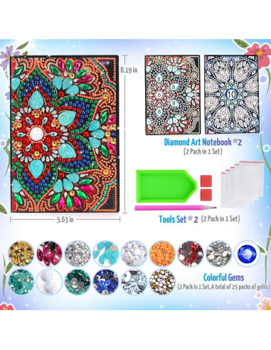 Kit de Manualidades Micaracy para Niños 5-12 Años - Pintura con Diamantes