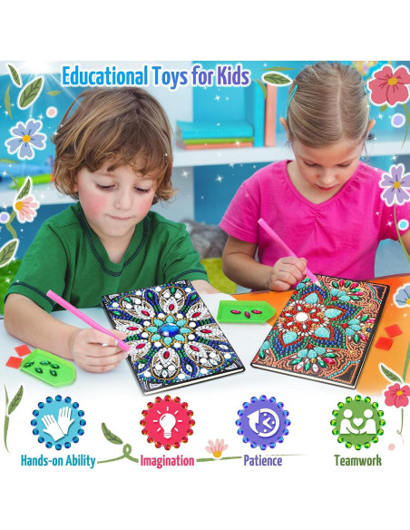 Kit de Manualidades Micaracy para Niños 5-12 Años - Pintura con Diamantes Kit de Manualidades Micaracy para Niños 5-12 Años - Pintura con Diamantes