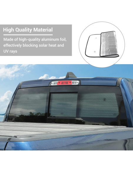 Protector Solar Hoolcar para Parabrisas Dodge Ram 2018-2023 Protector Solar Hoolcar para Parabrisas Dodge Ram 2018-2023