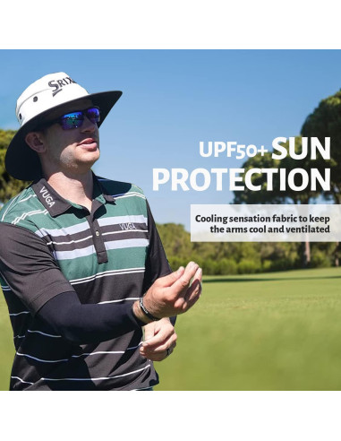 Mangas de Protección Solar UV UPF 50 Unisex - 5 Pares Negros