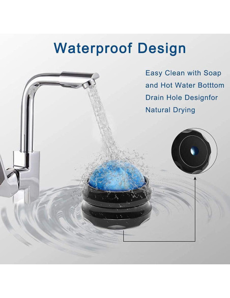 Bola de Masaje WOVTE 5.4 cm para Alivio Muscular Azul Bola de Masaje WOVTE 5.4 cm para Alivio Muscular Azul