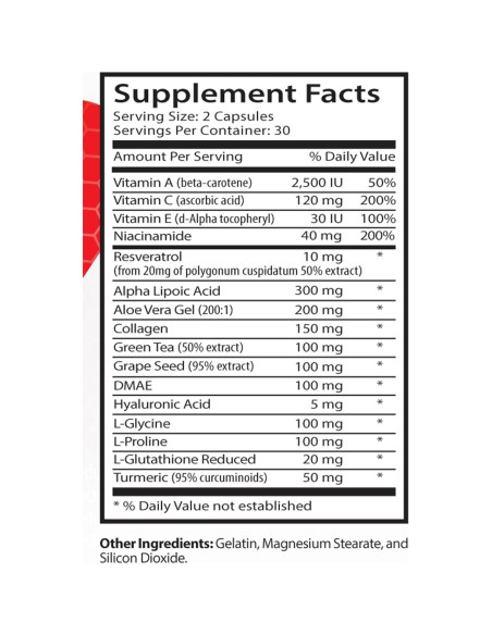 Complejo Antienvejecimiento Healthy Supplements 85g Colágeno Aloe Vera Complejo Antienvejecimiento Healthy Supplements 85g Colágeno Aloe Vera