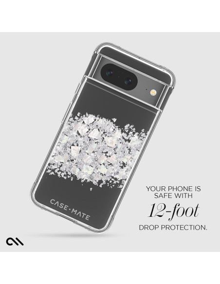 Funda Case-Mate para Google Pixel 8 - Toque de Perla, 15.7 cm Funda Case-Mate para Google Pixel 8 - Toque de Perla, 15.7 cm