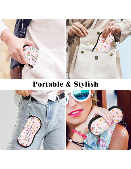 Funda de Gafas MoKo Neopreno Cremallera Rosa Flexible Funda de Gafas MoKo Neopreno Cremallera Rosa Flexible