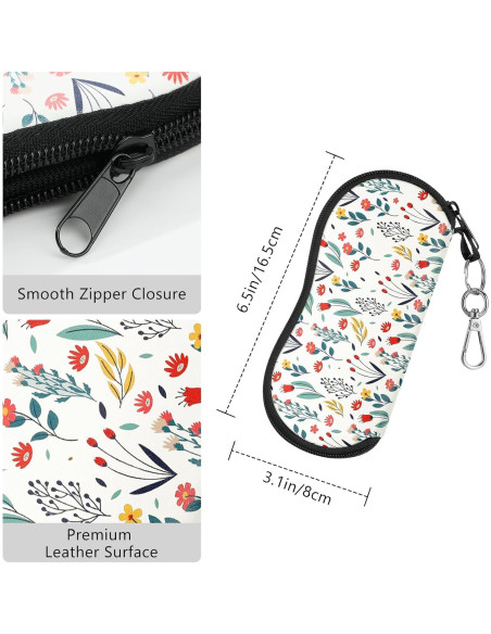 Funda de Gafas MoKo Neopreno Ligera con Cremallera Blanca Funda de Gafas MoKo Neopreno Ligera con Cremallera Blanca