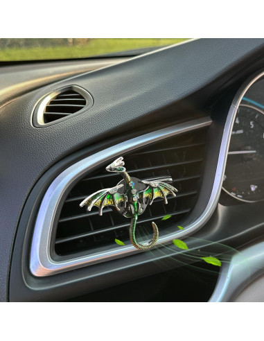 Clip de Ventilación Dragón Verde Brillante ORIESSE 2pcs