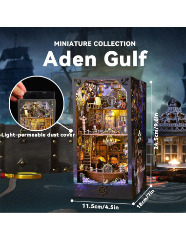 Kit Miniatura Rincón de Libros Flever DIY 3D - Golfo Aden