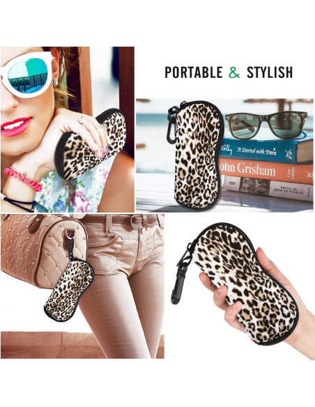 Funda de Gafas MoKo Neopreno Cremallera E-leopardo Funda de Gafas MoKo Neopreno Cremallera E-leopardo